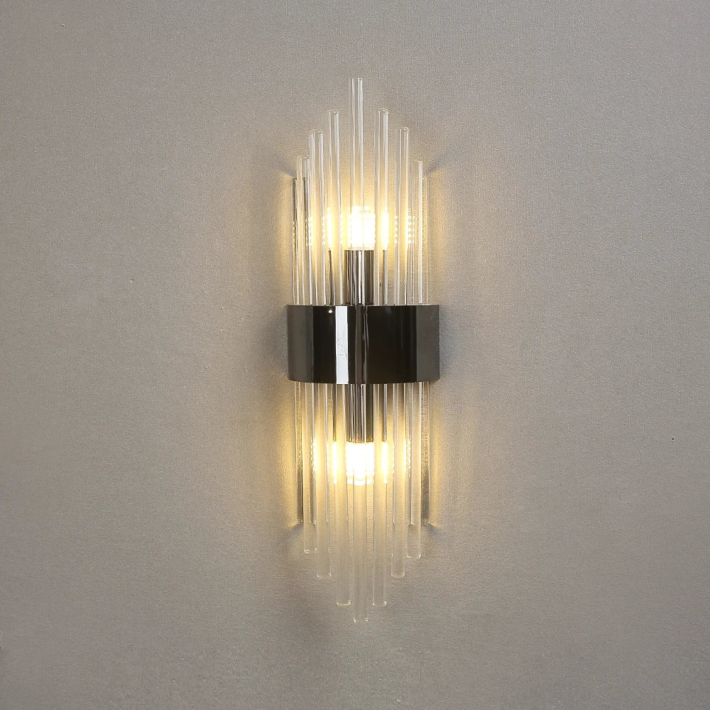 DecorBites™ Crystal Wall Lamp: Elegant Decor for Living Room, Bedroom, or Bedside Fixtures