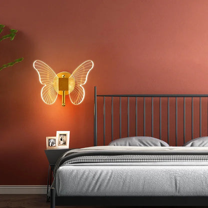 DecorBites™ Butterfly Wall Lamp: Nordic Style Indoor Lighting Fixture for Bedroom and Living Room
