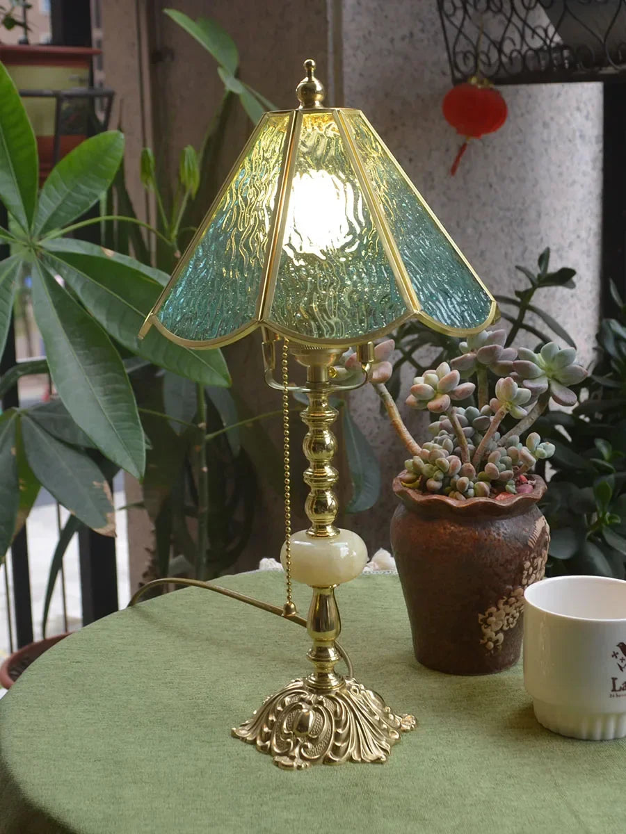 DecorBites™ Brass Desk Lamp - French Retro Minimalist Light Luxury Bedroom Nostalgia