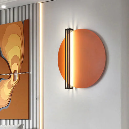 DecorBites™ Circular Wall Lamp: Nordic Designer LED Light for Bedroom and Living Room