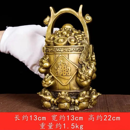 DecorBites™ Copper Treasure Bowl Money Jar for Home Decor