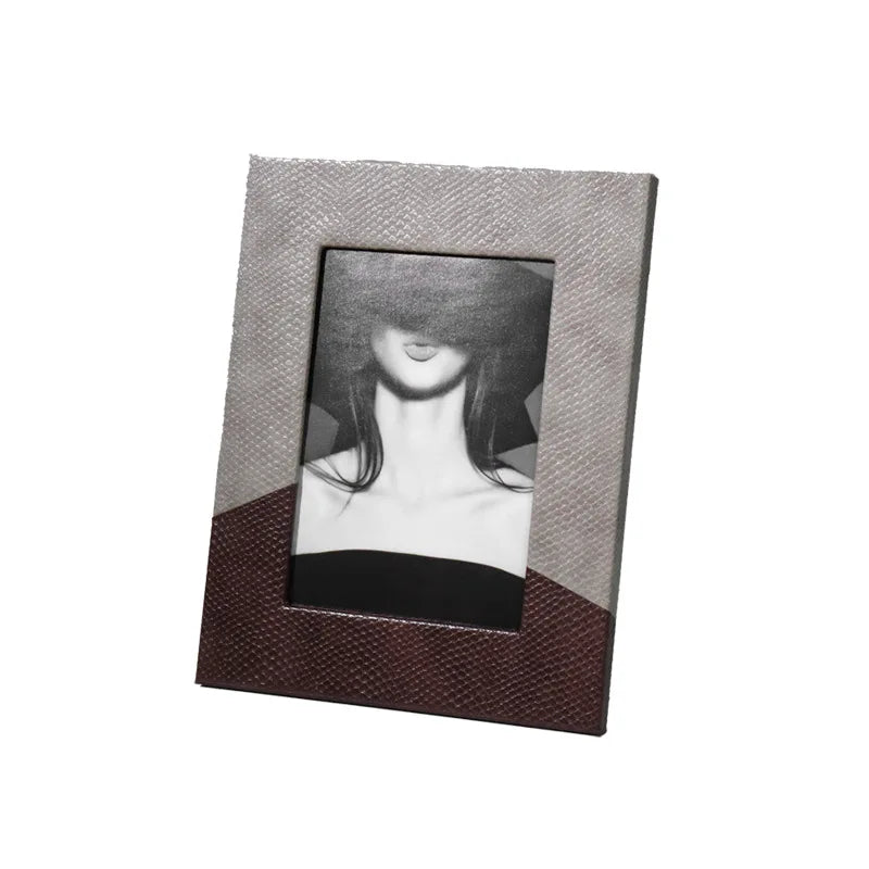 Leather Splice Photo Frame