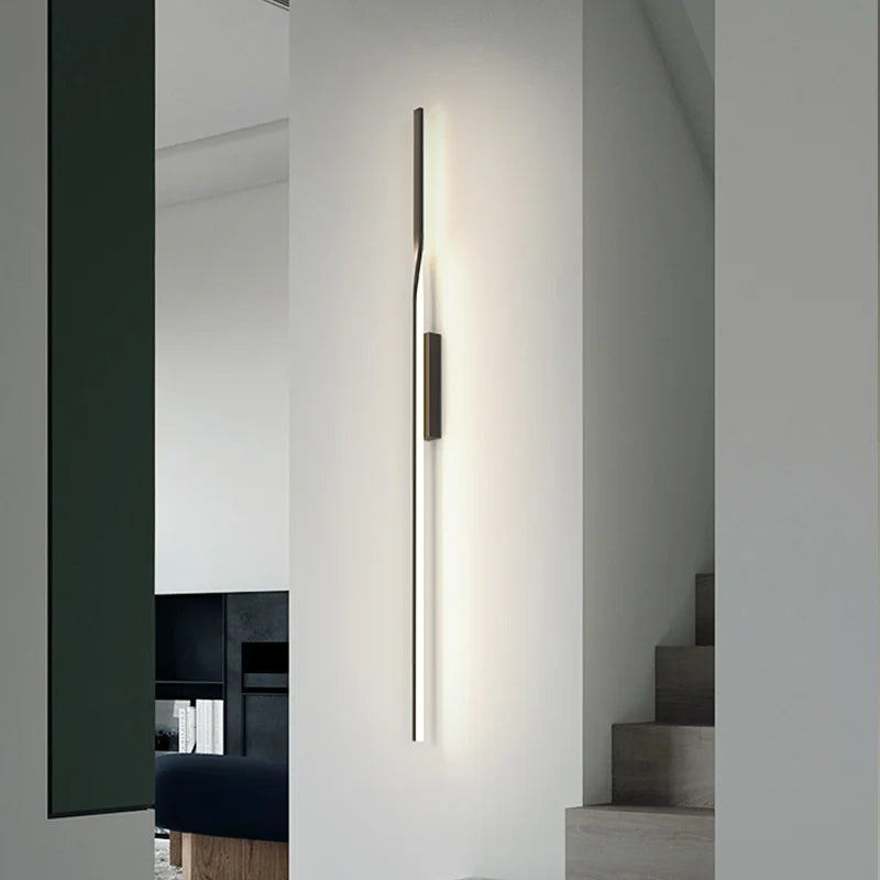 DecorBites™ LED Wall Sconce for Living Room Bedroom Stairs Hotel Hallway Study Black Gold