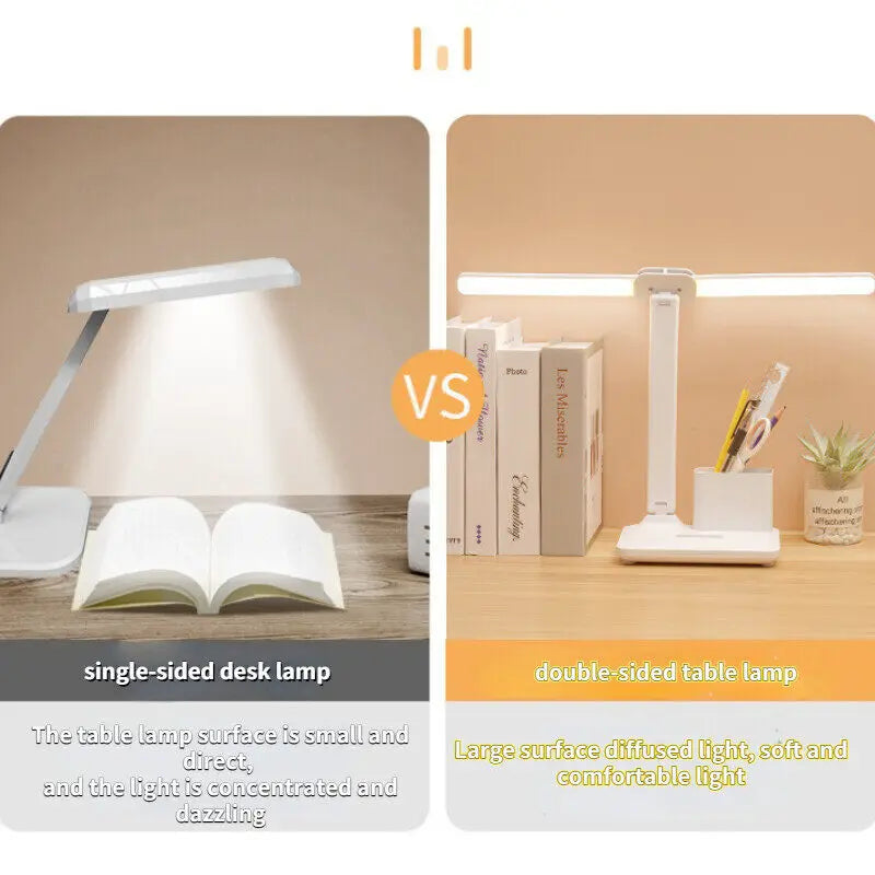 DecorBites™ LED Desk Lamp: Stepless Dimming, Multi-function Night Light, Bedroom Reading Light