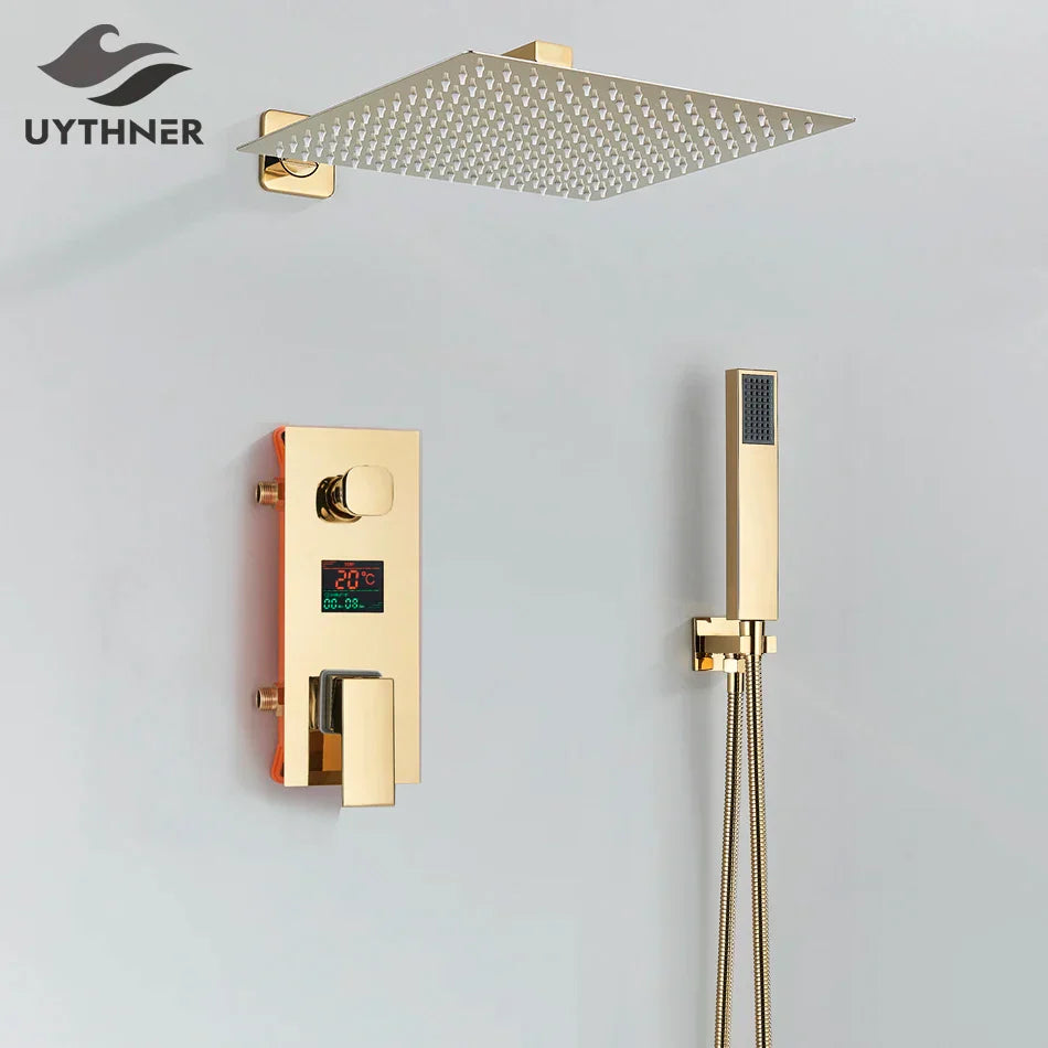 Gold Digital Shower Set