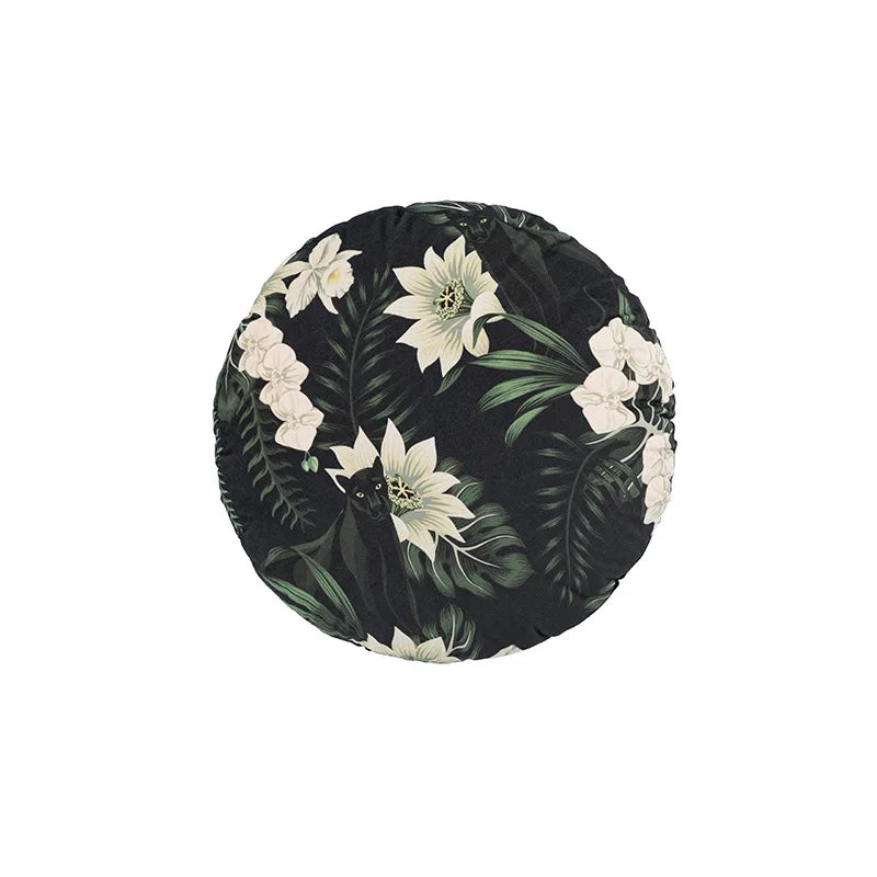 DecorBites™ Jungle Cartoon Print Velvet Cushion Cover - Hawaiian Decor for Sofa