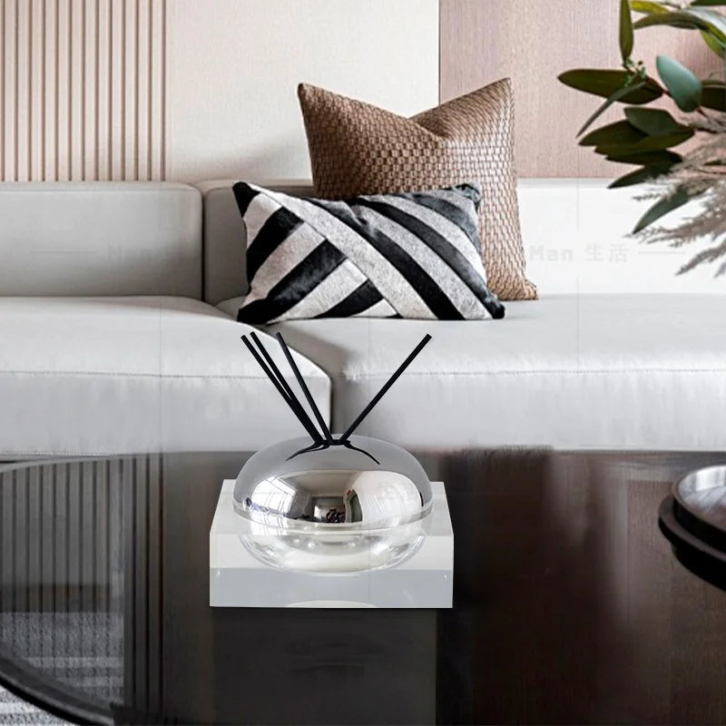 DecorBites™ Golden Geometry Aromatherapy Diffuser - Room Decoration Figurine