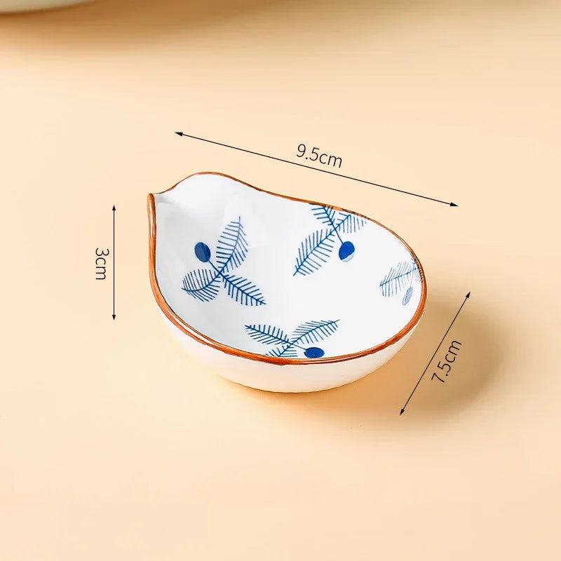 Geometric Ceramic Sauce Dish