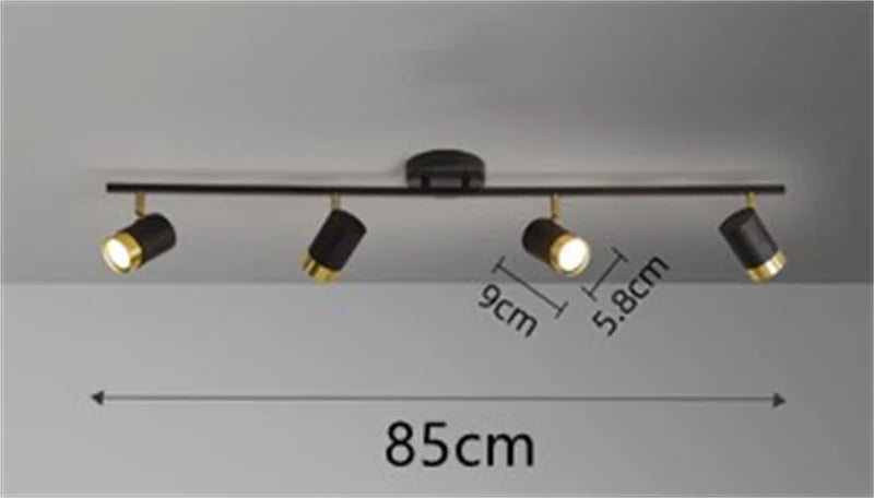 DecorBites™ Ceiling Chandelier Black White LED Spotlight for Living Room Bedroom Dining