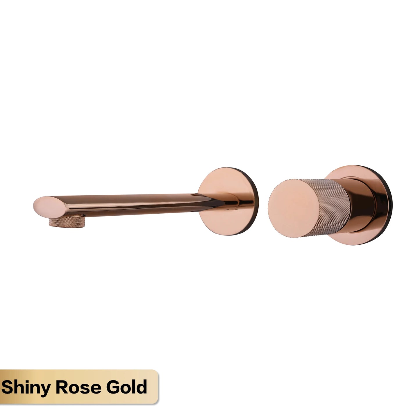 Luxury Rose Gold Wall Mounted Bathroom Faucet