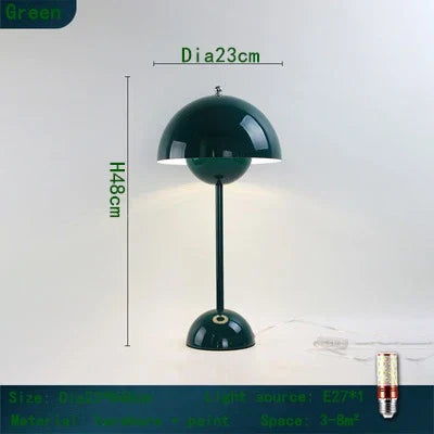 DecorBites™ Iron Mushroom Shape Macaron Table Lamp - Modern Minimalist LED Home Decoration