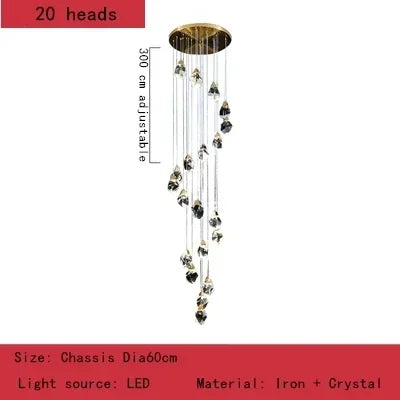 ثريا كريستالية من DecorBites™ لديكور منزلي أنيق