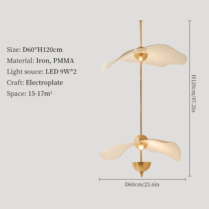 DecorBites™ Lotus Leaf LED Pendant Lamp for Luxury Living Room Decor