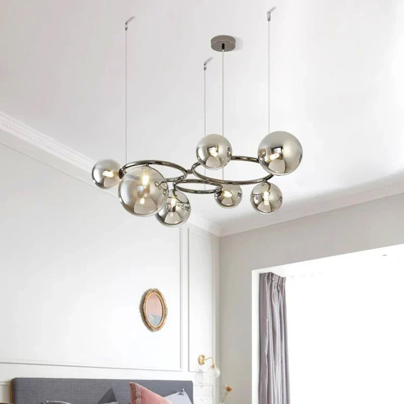 Chrome Modern LED Chandelier