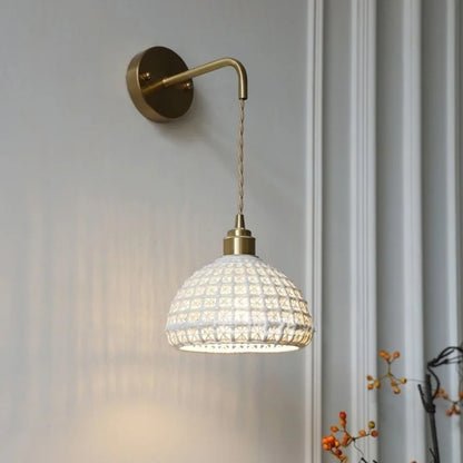 DecorBites™ Ceramic LED Wall Lights with Pull Chain Switch for Restaurant and Bedside