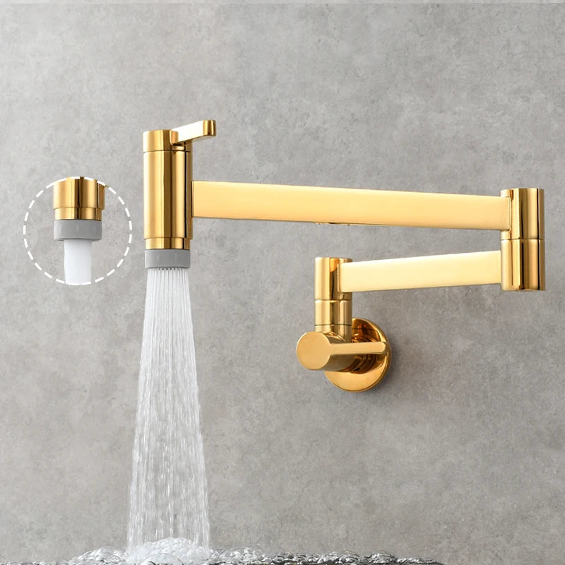 Brass Kitchen Faucet Pot Filler