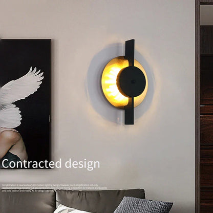 DecorBites™ Gold Iron Art Designer Sconce LED Decorative Wall Lamp