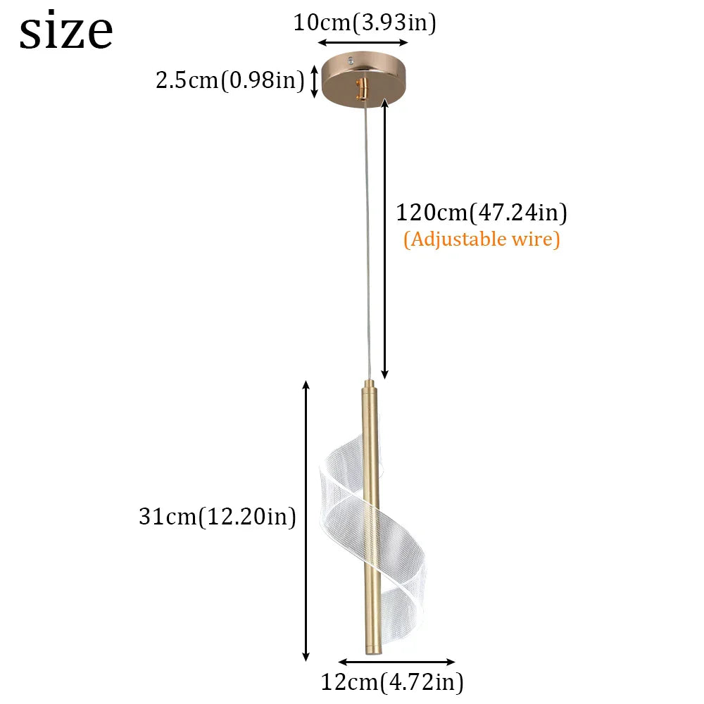 Lámpara de techo colgante LED DecorBites™ para sala de estar, comedor, cocina y decoración del hogar