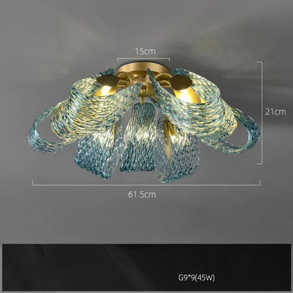 Lámpara colgante LED de cobre DecorBites™ G9 para vestíbulo y comedor