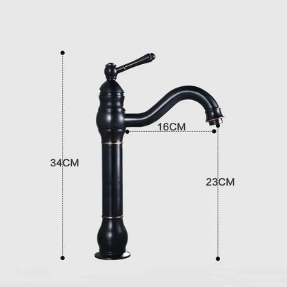 DecorBites™ Antique Brass Basin Faucet Single Hole Vessel Sink Mixer Tap - 4 Colors