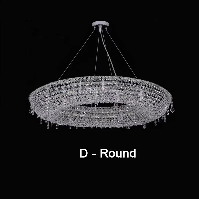 DecorBites™ Bird Nest Crystal Pendant Chandelier | Modern Hall Hotel Living Dining Room Luster