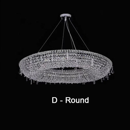 DecorBites™ Bird Nest Crystal Pendant Chandelier | Modern Hall Hotel Living Dining Room Luster