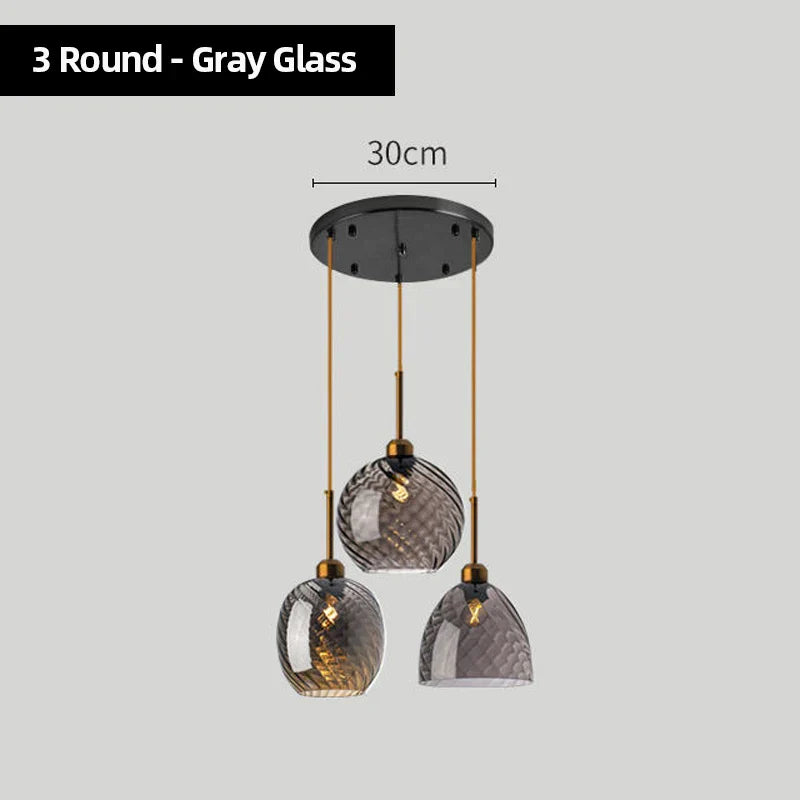 DecorBites™ Glass Chandelier Pendant Lights for Bedside, Kitchen, Restaurant, Bar, Home Lighting