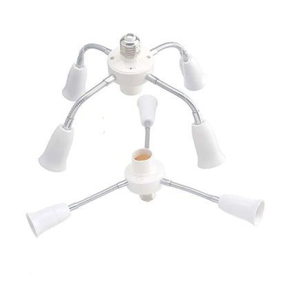 DecorBites™ E27 Socket Splitter: Adjustable Multi-Light Bulb Adapter