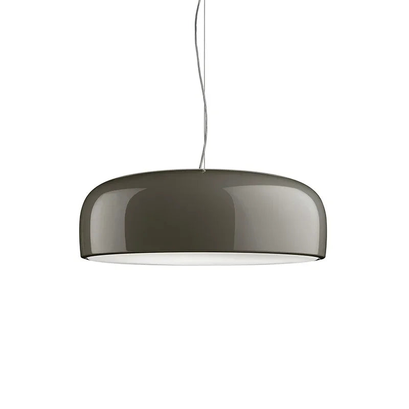 Lámpara colgante redonda negra brillante Decorbites™ para comedor, lámpara colgante moderna nórdica