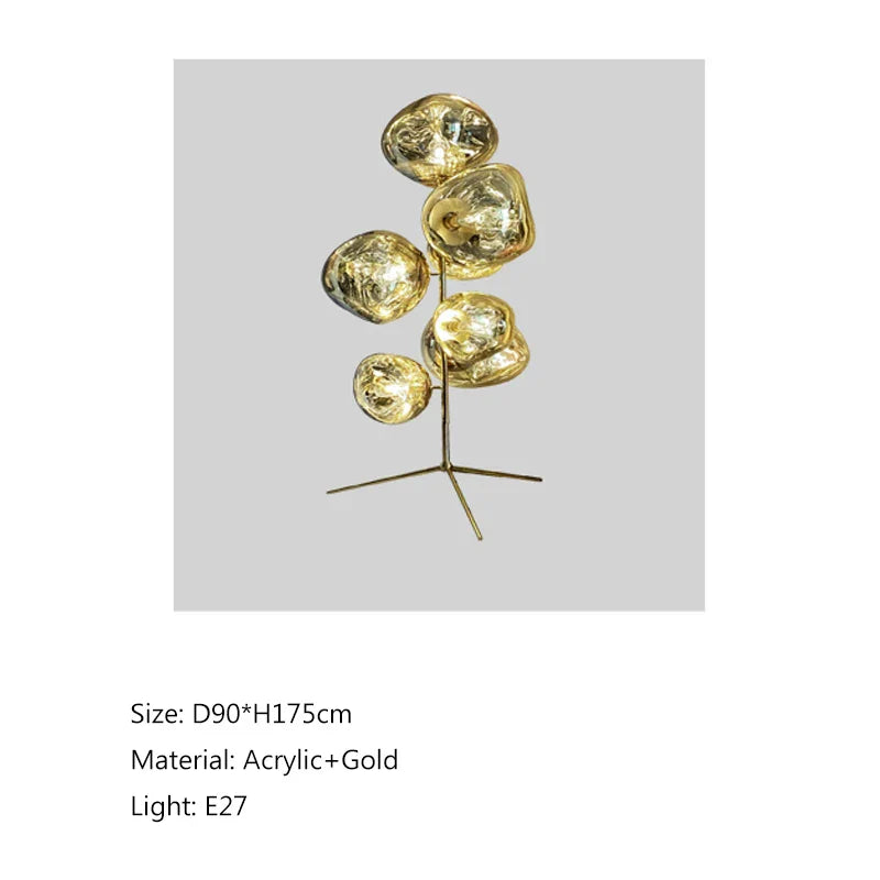 DecorBites™ LED Lava Floor Lamp Nordic Minimalist Indoor Lighting Room Bedroom Standing Light