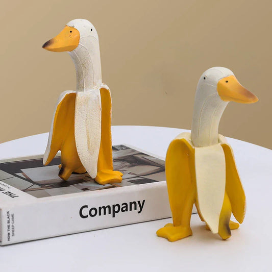 DecorBites™ Abstract Banana Duck Sculpture Decorative Figurine for Home Decoration