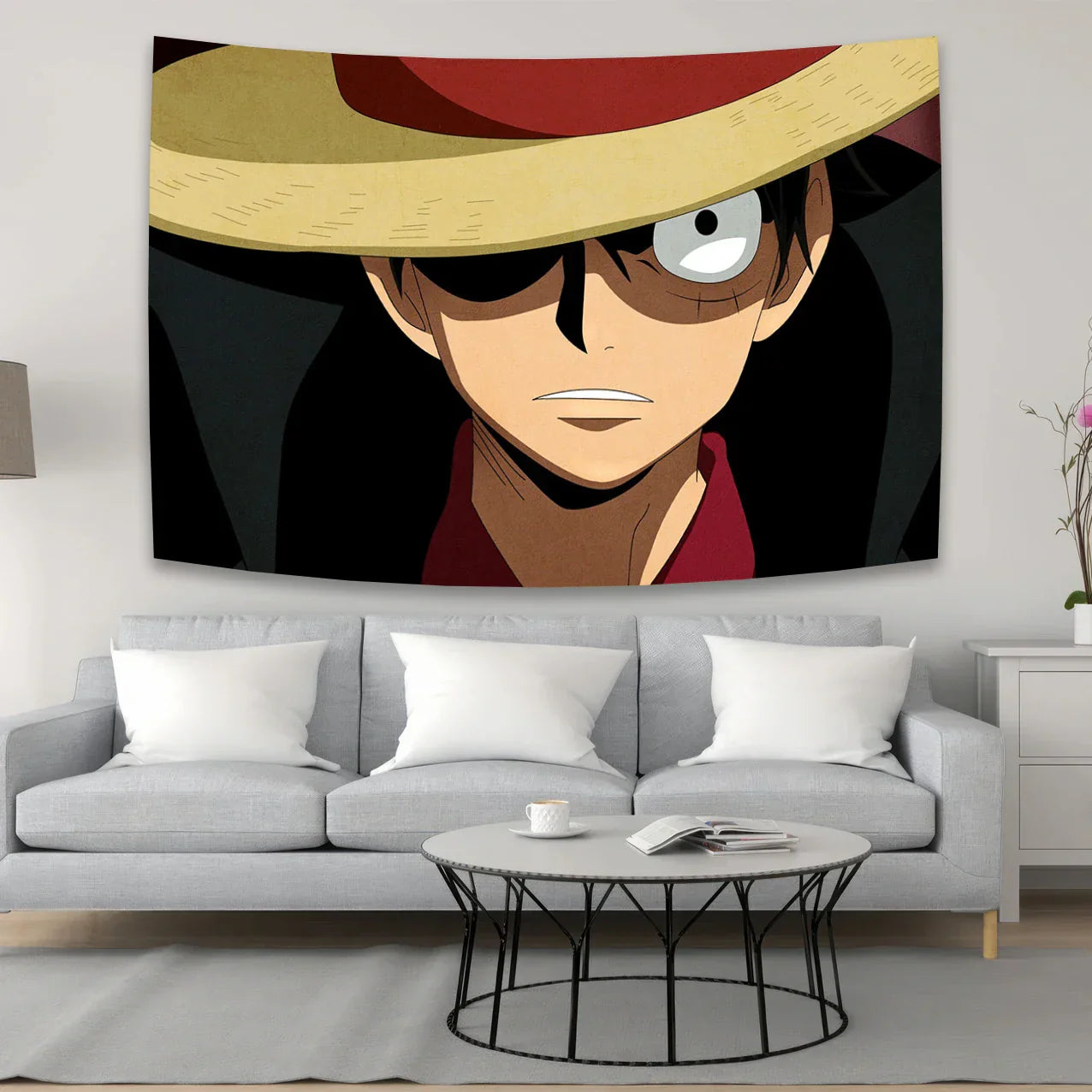 Decobites Anime One Piece Character Canvas Tapestry for Bohemian Wall Decor