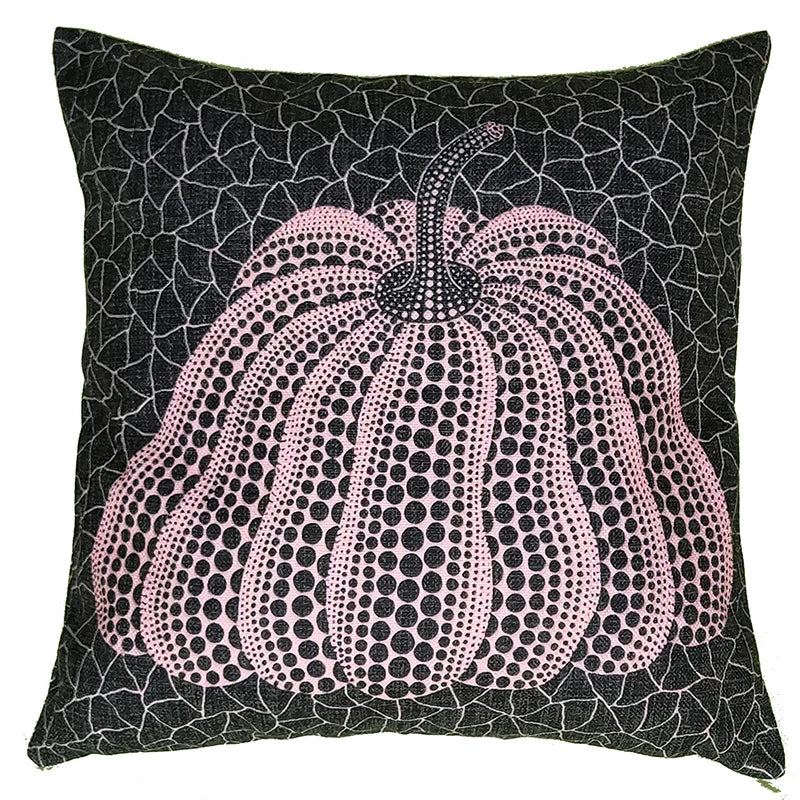 غطاء وسادة قطني بتصميم قرع من DecorBites™ لديكور الأريكة العصري - غطاء سميك وأنيق