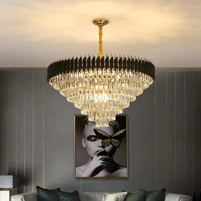 Decorbites™ Lámpara de araña de cristal de lujo de alta gama para cocina, comedor y sala de estar