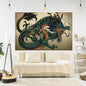 Decobites Dragon Meme Tapestry Large Wall Hanging: Boho Aesthetic Home Decor Art