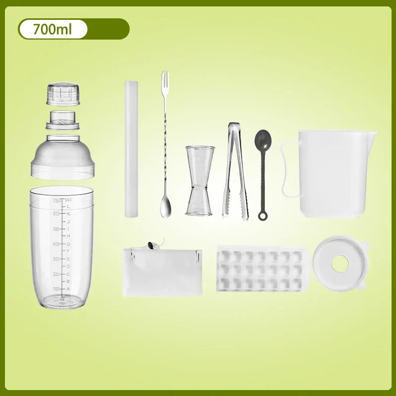 DecorBites™ Cocktail Shaker: Bartender's Beverage Mixer for Champagne & Cocktails