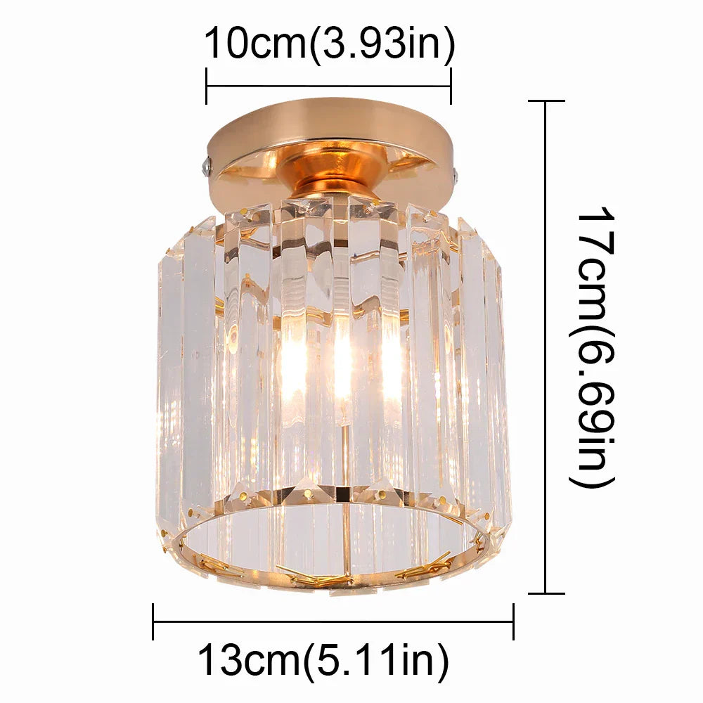 Gold Crystal Nordic Pendant