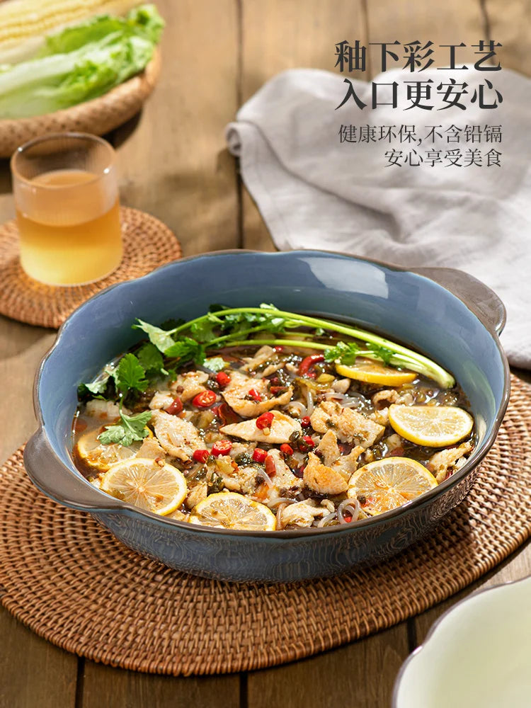 Porcelain Fish Soup Bowl
