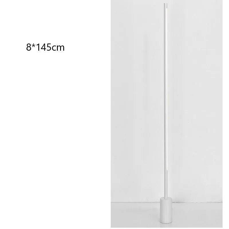 Iron Modern Floor Lamp Painted Black Finish