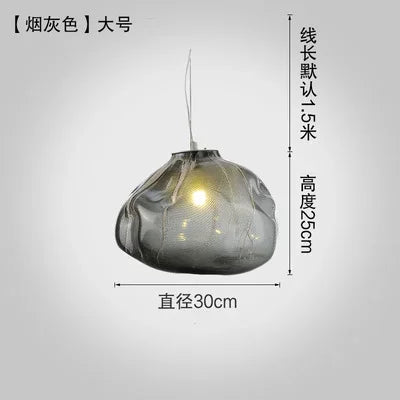 DecorBites™ Cloud Glass Pendant Lights | Nordic Modern Blown Crystal Suspension Lamps