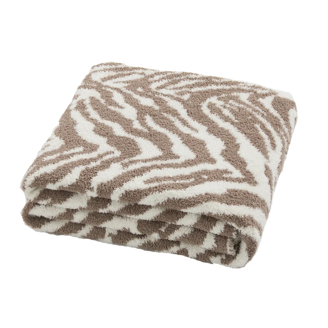 DecorBites™ Bohemian Flower Knitted Throw Blanket