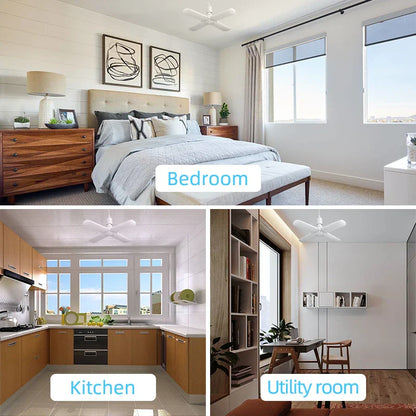 DecorBites™ 60W LED Ceiling Fan Light for Kitchen & Home Decor