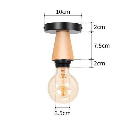 DecorBites™ Industrial LED Ceiling Light: Modern Retro Loft Plafonniers for Living Room Kitchen Cage Home Decor
