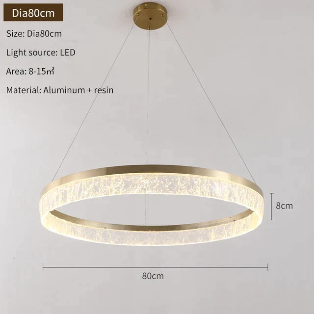 DecorBites™ Gold LED Chandeliers for Elegant Home and Hotel Decor