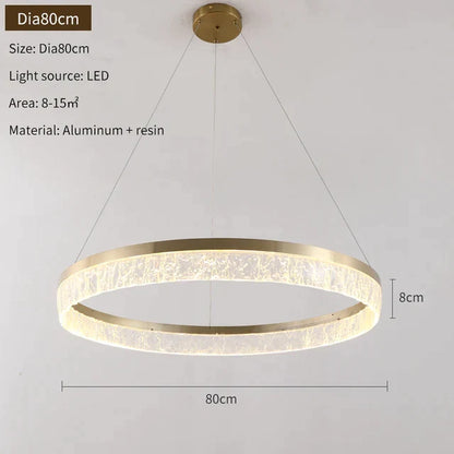 DecorBites™ Gold LED Chandeliers for Elegant Home and Hotel Decor