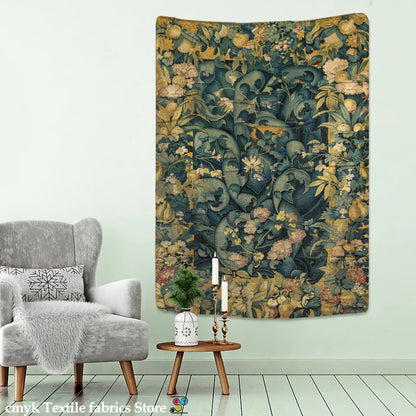 Decobites Tropical Leaves Botanical Tapestry - Mystical Boho Home Decor