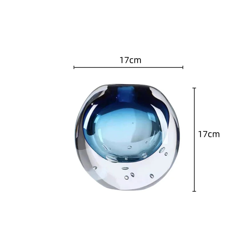 DecorBites™ Jarrón de cristal tipo terrario para decoración del hogar