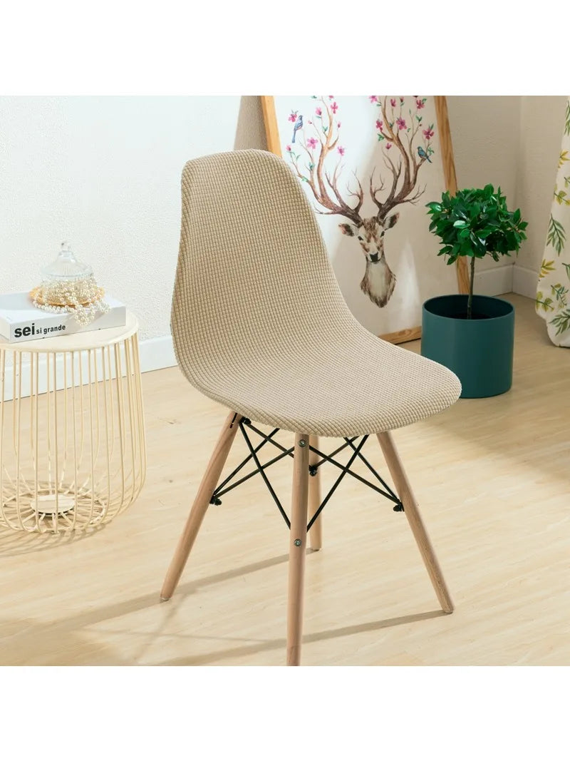 Decobites Waterproof Eames Chair Cover - Stretch Solid Color Seat Case, Removable Office Protector