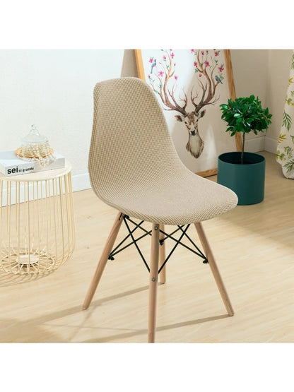 Decobites Waterproof Eames Chair Cover - Stretch Solid Color Seat Case, Removable Office Protector