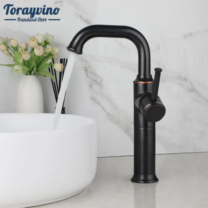 صنبور حمام DecorBites™ من النحاس العتيق/البرونز المصقول بالزيت، مثبت على السطح، بمقبض واحد